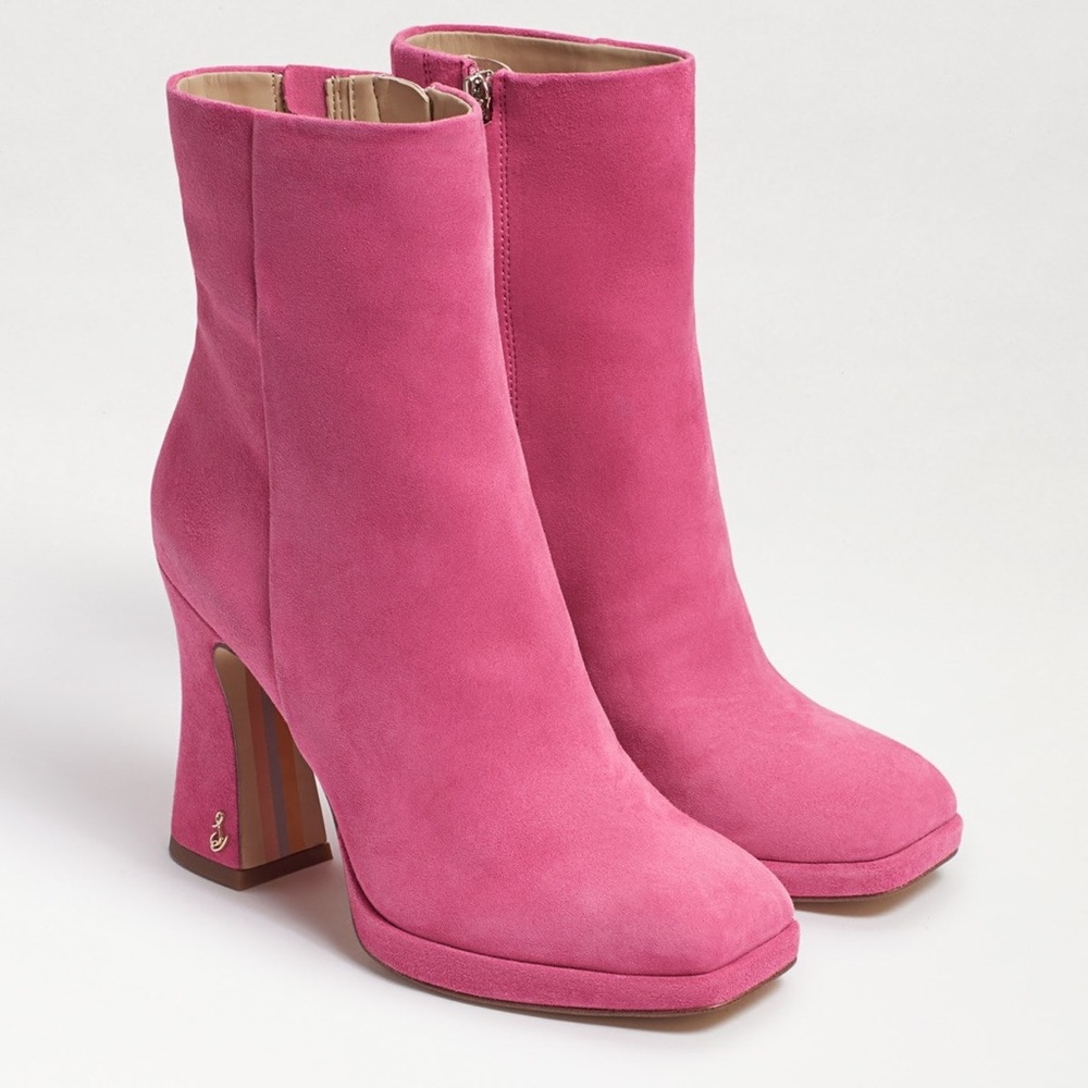 Sam Edelman Jaye Platform Boot in Pink Confetti - Picture 1 of 4